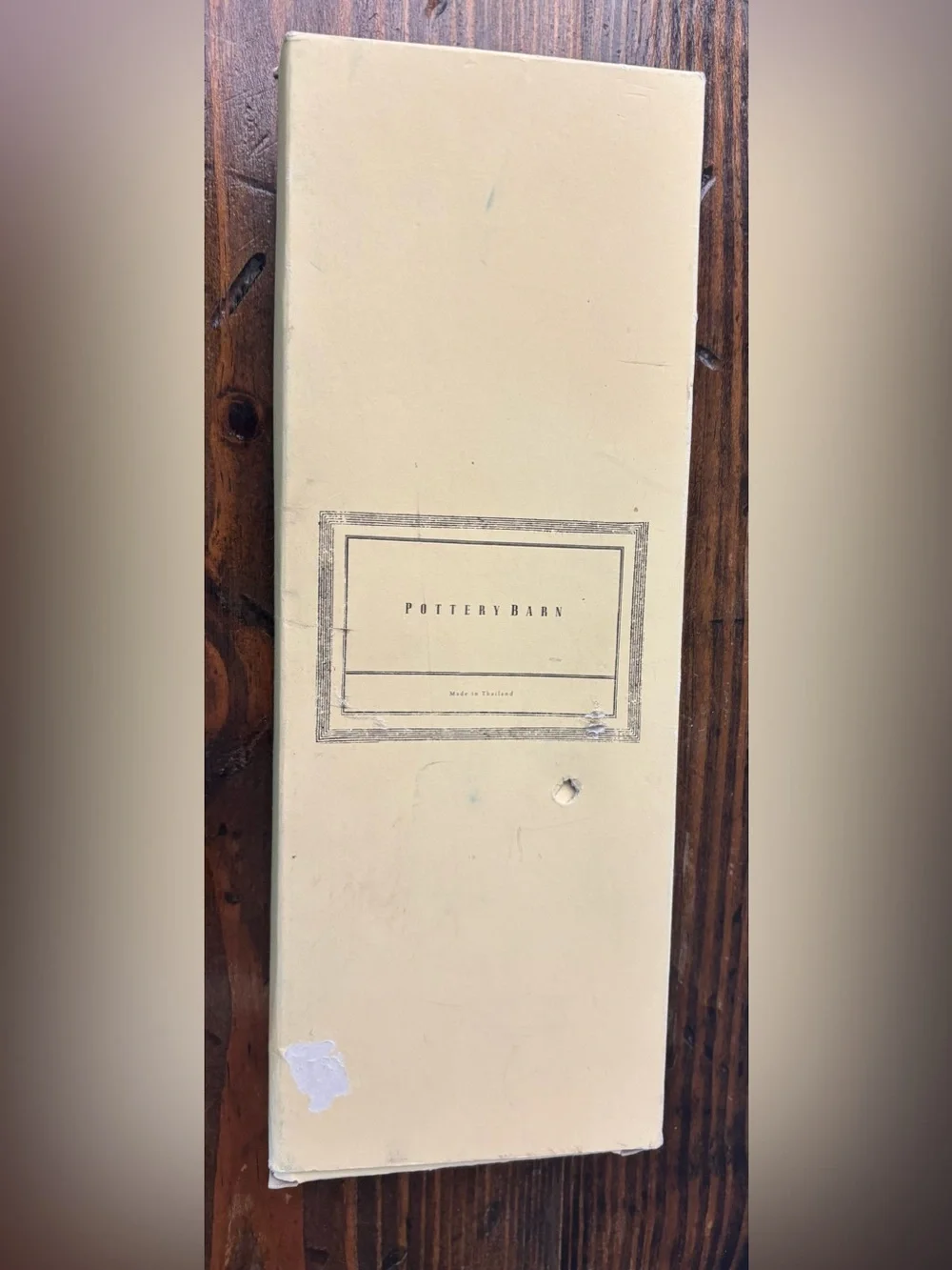 NWOT- POTTERY BARN WOODEN PICTURE FRAME 3.5” X 10”